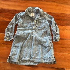 Crew cuts chambray dress.